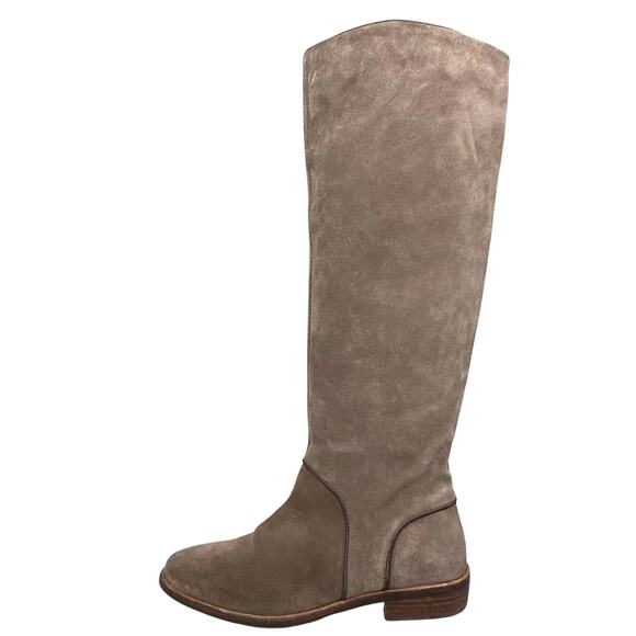 UGG Women’s Brown Gracen Suede Knee High Block Heel Riding Boots Size US 7 - Picture 3 of 12